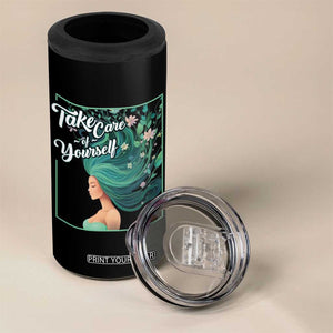 Take Care Of Yourself Self-Love Body Positive Mental Health 4 in 1 Can Cooler Tumbler TS09 Print Your Wear