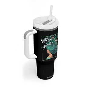 Take Care Of Yourself Self-Love Body Positive Mental Health Tumbler With Handle TS09 Print Your Wear