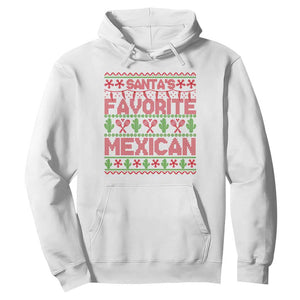 Funny Mexico Xmas Hoodie Santa' Favorite Mexican TS09 White Print Your Wear