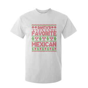 Funny Mexico Xmas T Shirt For Kid Santa' Favorite Mexican TS09 White Print Your Wear