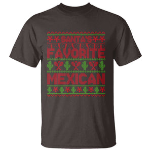 Funny Mexico Xmas T Shirt Santa' Favorite Mexican TS09 Dark Chocolate Print Your Wear