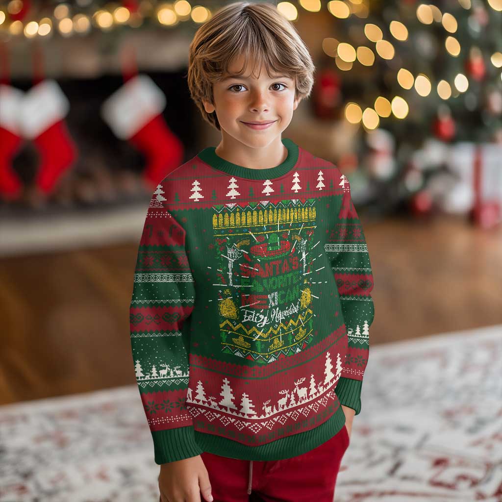 Funny Mexico Xmas Feliz Navidad Ugly Christmas Sweater Santa' Favorite Mexican TS09 Christmas Print Your Wear