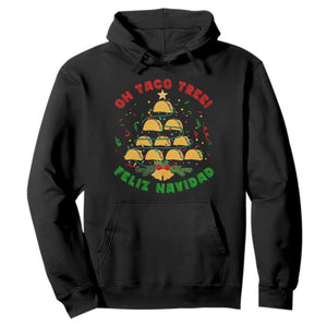 Funny Mexico Xmas Hoodie Oh Taco Tree Tacos Lover TS09 Black Print Your Wear