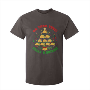 Funny Mexico Xmas T Shirt For Kid Oh Taco Tree Tacos Lover TS09 Dark Chocolate Print Your Wear