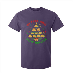 Funny Mexico Xmas T Shirt For Kid Oh Taco Tree Tacos Lover TS09 Purple Print Your Wear