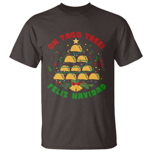 Funny Mexico Xmas T Shirt Oh Taco Tree Tacos Lover TS09 Dark Chocolate Print Your Wear