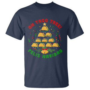 Funny Mexico Xmas T Shirt Oh Taco Tree Tacos Lover TS09 Navy Print Your Wear