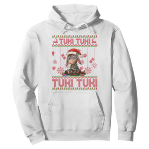 Funny Mexico Xmas Hoodie Tuki Tuki Burrito Cute Donkey Feliz Navidad TS09 White Print Your Wear