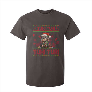 Funny Mexico Xmas T Shirt For Kid Tuki Tuki Burrito Cute Donkey Feliz Navidad TS09 Dark Chocolate Print Your Wear