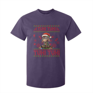 Funny Mexico Xmas T Shirt For Kid Tuki Tuki Burrito Cute Donkey Feliz Navidad TS09 Purple Print Your Wear