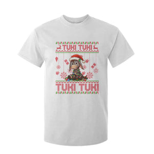 Funny Mexico Xmas T Shirt For Kid Tuki Tuki Burrito Cute Donkey Feliz Navidad TS09 White Print Your Wear