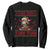 Funny Mexico Xmas Sweatshirt Tuki Tuki Burrito Cute Donkey Feliz Navidad TS09 Black Print Your Wear