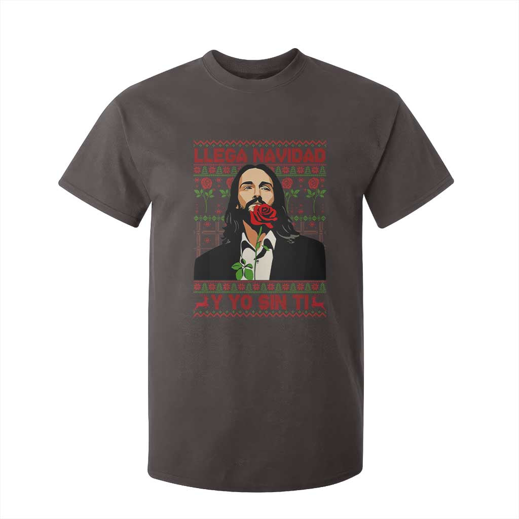 Funny Mexico Xmas T Shirt For Kid Llega Navidad Y Yo Sin Ti Mexican Pop Star TS09 Dark Chocolate Print Your Wear