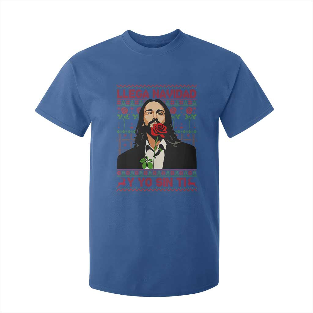 Funny Mexico Xmas T Shirt For Kid Llega Navidad Y Yo Sin Ti Mexican Pop Star TS09 Royal Blue Print Your Wear