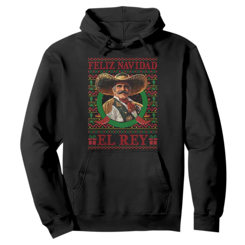 Funny Mexico Xmas Hoodie Feliz Navidad El Rey Vicente TS09 Black Print Your Wear