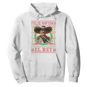 Funny Mexico Xmas Hoodie Feliz Navidad El Rey Vicente TS09 White Print Your Wear