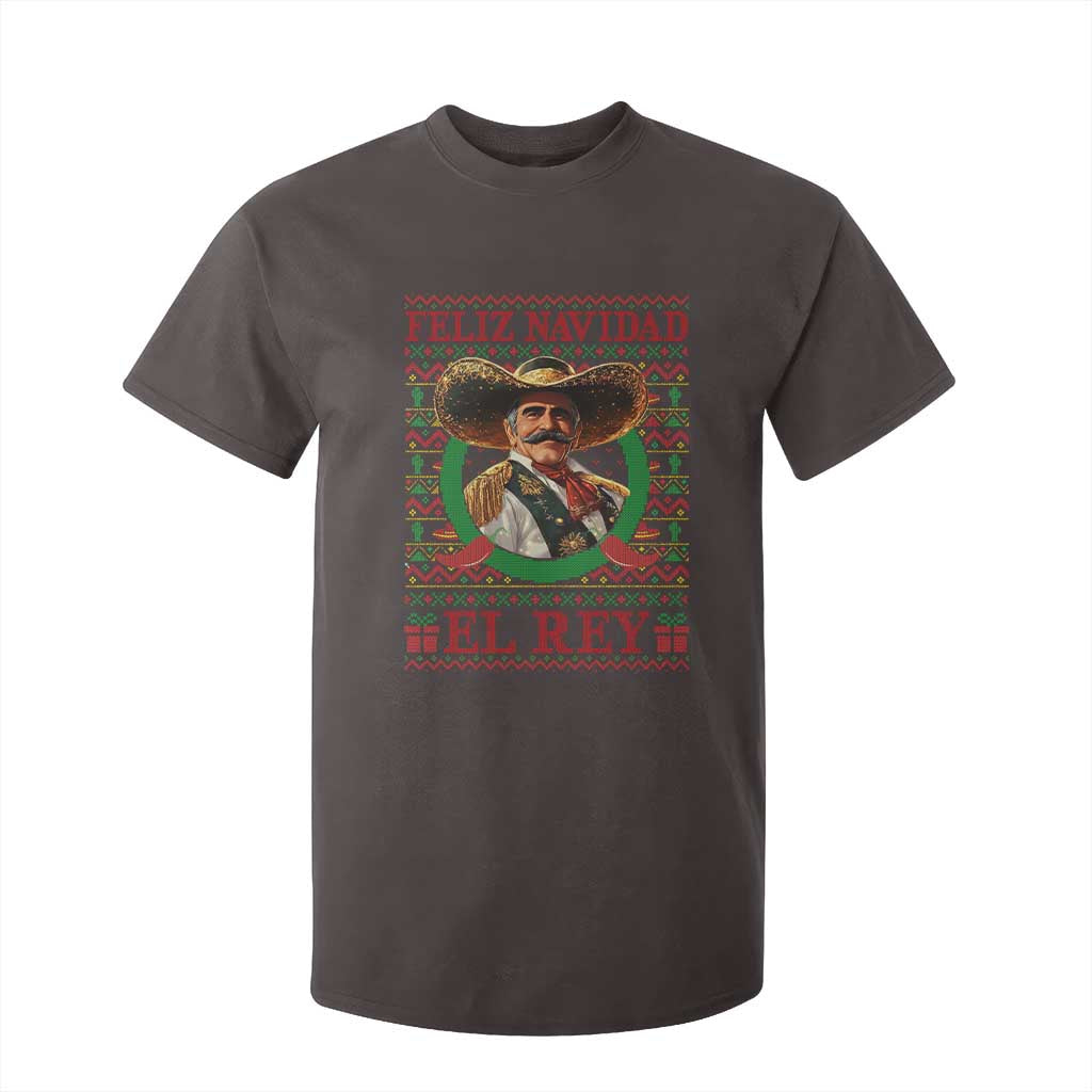 Funny Mexico Xmas T Shirt For Kid Feliz Navidad El Rey Vicente TS09 Dark Chocolate Print Your Wear