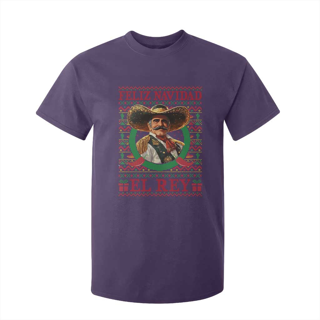 Funny Mexico Xmas T Shirt For Kid Feliz Navidad El Rey Vicente TS09 Purple Print Your Wear