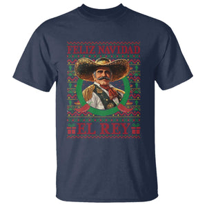 Funny Mexico Xmas T Shirt Feliz Navidad El Rey Vicente TS09 Navy Print Your Wear