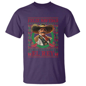 Funny Mexico Xmas T Shirt Feliz Navidad El Rey Vicente TS09 Purple Print Your Wear