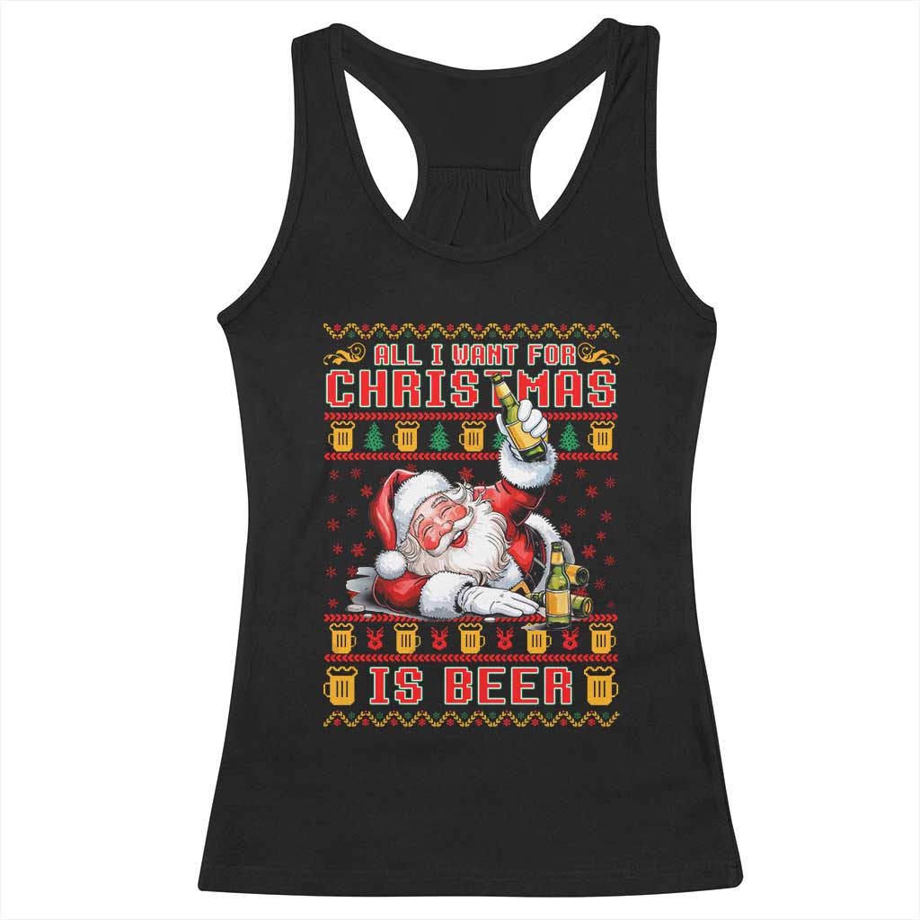 Funny Christmas Beer Racerback Tank Top It's the Most Wonderful Time For A Beer TS09 Black Print Your Wear