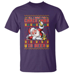 Funny Christmas Beer T Shirt It's the Most Wonderful Time For A Beer TS09 Purple Print Your Wear