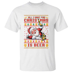Funny Christmas Beer T Shirt It's the Most Wonderful Time For A Beer TS09 White Print Your Wear