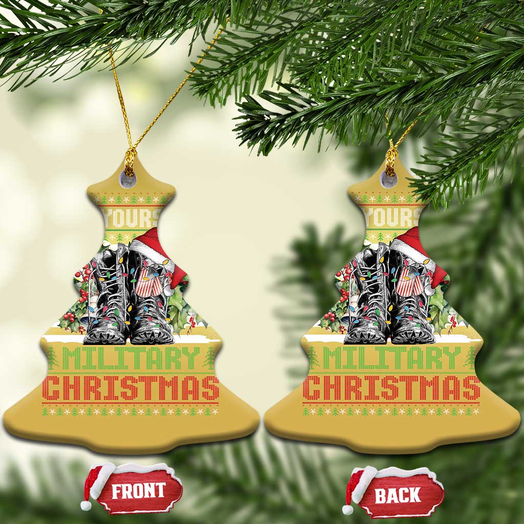 Funny Xmas Veteran Christmas Ornament Have Yourself A Military Christmas TS09 Christmas Tree Gold Print Your Wear