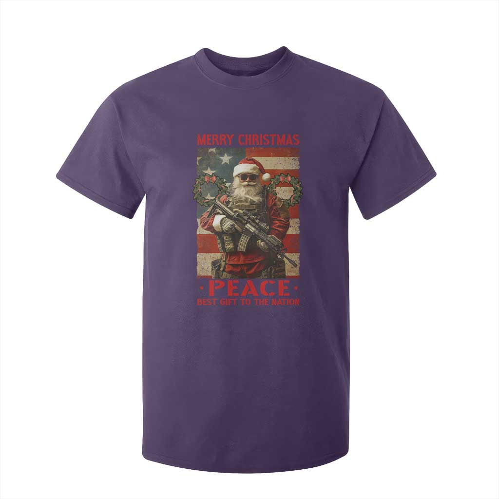 Christmas Veteran T Shirt For Kid Peace Best Gift To The Nation Santa Army TS09 Purple Print Your Wear