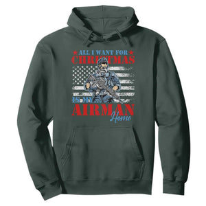 All I Want For Christmas Is My Airman Home Hoodie TS09 Dark Forest Green Print Your Wear