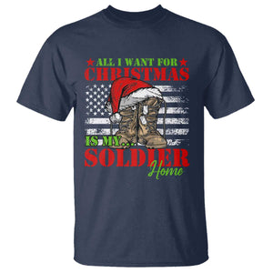 All I Want For Christmas Is My Soldier Home T Shirt TS09 Navy Print Your Wear