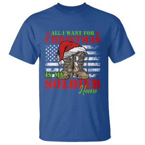 All I Want For Christmas Is My Soldier Home T Shirt TS09 Royal Blue Print Your Wear