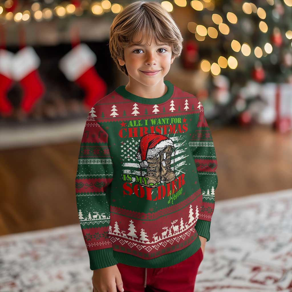All I Want For Christmas Is My Soldier Home Ugly Christmas Sweater TS09 Christmas Print Your Wear
