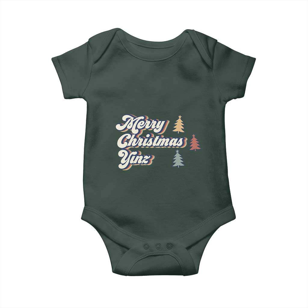Funny Merry Christmas Yinz Pittsburgh Baby Onesie TS09 Print Your Wear