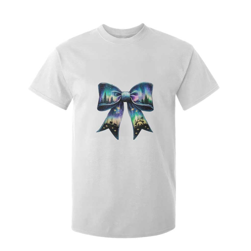 Christmas Alaska Aurora T Shirt For Kid Christian Most Wonderful Time Of The Year Coquette Bow TS09 White Print Your Wear