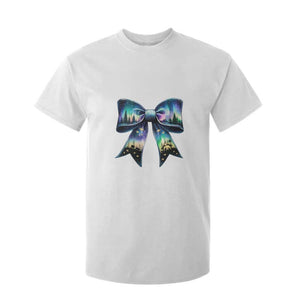 Christmas Alaska Aurora T Shirt For Kid Christian Most Wonderful Time Of The Year Coquette Bow TS09 White Print Your Wear