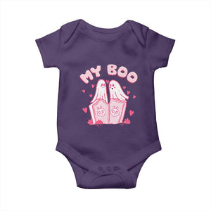 Valentine's Day Baby Onesie My Boo Cute Lover Couple Ghost TS09 Purple Print Your Wear
