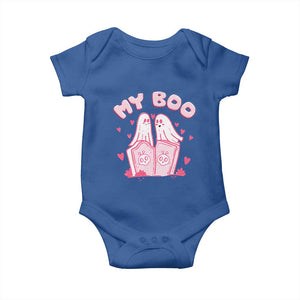 Valentine's Day Baby Onesie My Boo Cute Lover Couple Ghost TS09 Royal Blue Print Your Wear