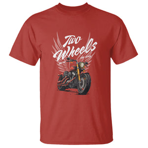Motorcycle Rider T Shirt Four Wheels Mover The Body Two Wheels Move The Soul TS09 Red Printyourwear