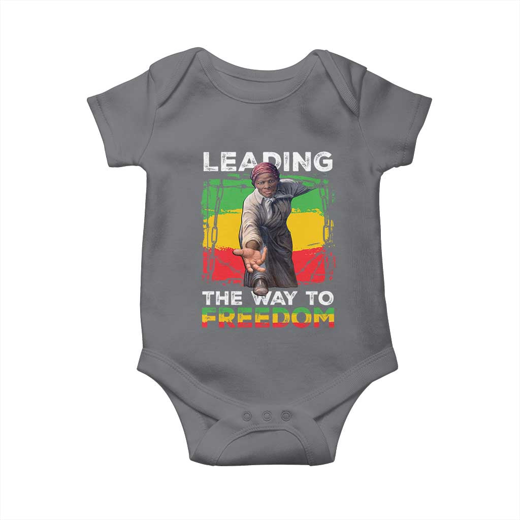 Harriet Tubman Baby Onesie Leading The Way To Freedom Black History TS09 Charcoal Print Your Wear