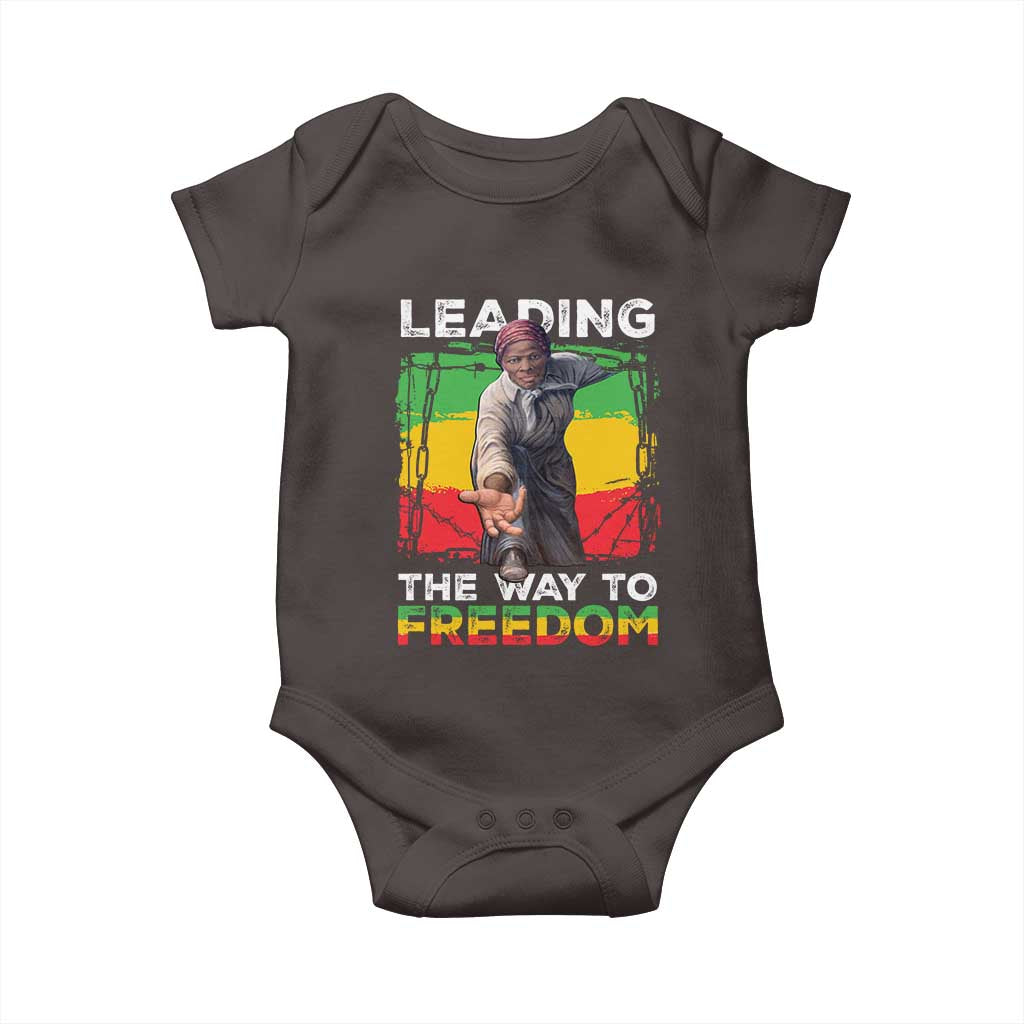 Harriet Tubman Baby Onesie Leading The Way To Freedom Black History TS09 Dark Chocolate Print Your Wear
