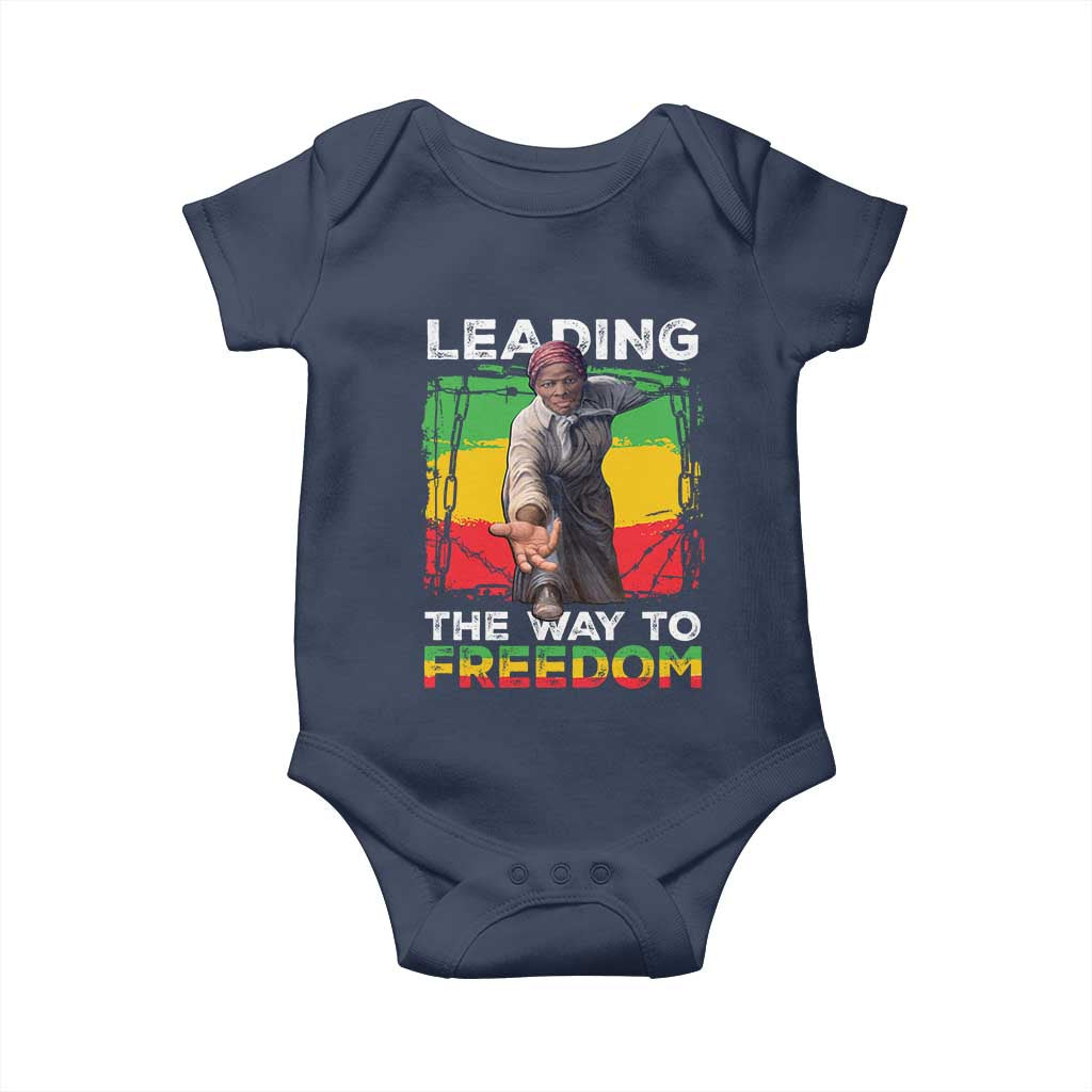 Harriet Tubman Baby Onesie Leading The Way To Freedom Black History TS09 Navy Print Your Wear
