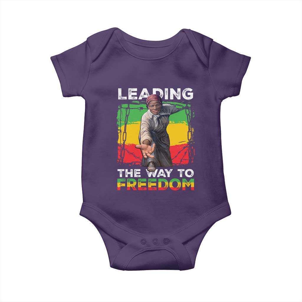 Harriet Tubman Baby Onesie Leading The Way To Freedom Black History TS09 Purple Print Your Wear