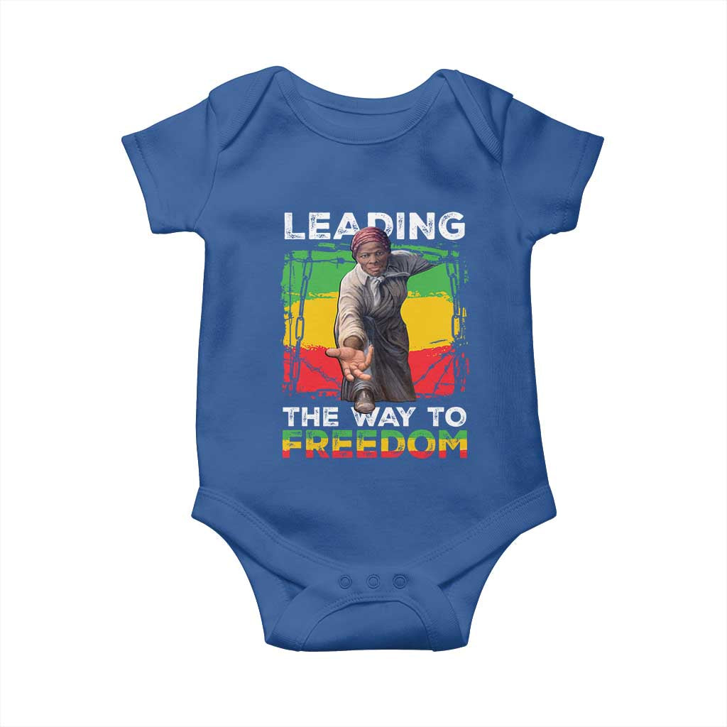 Harriet Tubman Baby Onesie Leading The Way To Freedom Black History TS09 Royal Blue Print Your Wear