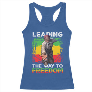 Harriet Tubman Racerback Tank Top Leading The Way To Freedom Black History TS09 Royal Blue Print Your Wear