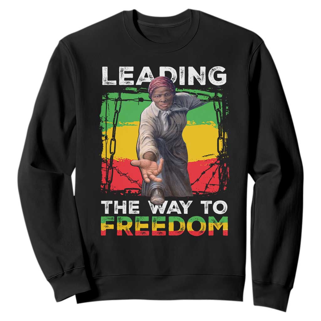 Harriet Tubman Sweatshirt Leading The Way To Freedom Black History TS09 Black Print Your Wear