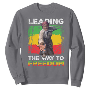 Harriet Tubman Sweatshirt Leading The Way To Freedom Black History TS09 Charcoal Print Your Wear