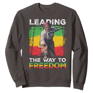 Harriet Tubman Sweatshirt Leading The Way To Freedom Black History TS09 Dark Chocolate Print Your Wear