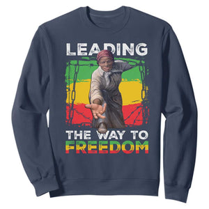 Harriet Tubman Sweatshirt Leading The Way To Freedom Black History TS09 Navy Print Your Wear