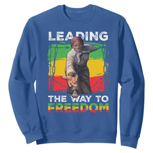 Harriet Tubman Sweatshirt Leading The Way To Freedom Black History TS09 Royal Blue Print Your Wear